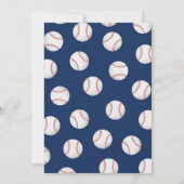 Personal Baseball Baby Dusche Allstar Rookie Einladung (Rückseite)