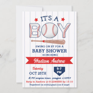 Personal Baseball Baby Dusche Allstar Rookie Einladung