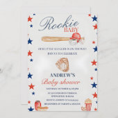 Personal Baseball Baby Showteam Party Einladung (Vorne/Hinten)