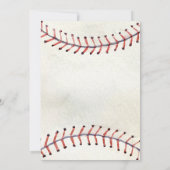 Personal Baseball Birthday with Photo Einladung (Rückseite)