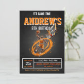 Personal Basketball Birthday Invitation Party Einladung (Stehend Vorderseite)