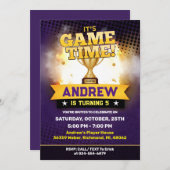 Personal Basketball Birthday Invitation Sport Einladung (Vorne/Hinten)