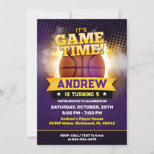 Personal Basketball Geburtstagseinladung Sport Einladung