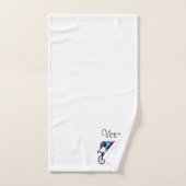 Personal Bicycle Race Blue and Red Badhandtuch Set (Handtuch)