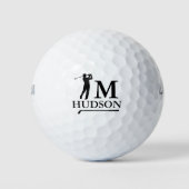 Personal Black Mark - to identify golfers Golfball (Vorderseite)