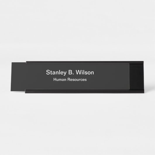 Personal-Büropersonal Schreibtischnamensplakette (Vorderseite )