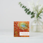 Personal Business Card Quadratische Visitenkarte (Stehend Vorderseite)