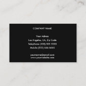 Personal Business Card Visitenkarte (Rückseite)