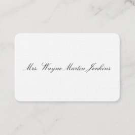 Personal Business Card Visitenkarte