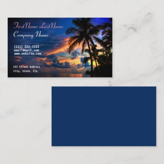 Personal Business Card Visitenkarte (Vorne/Hinten)