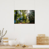 Personal Carpe Diem glänzende farbenfrohe Blätter  Poster (Küche)