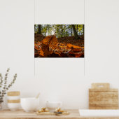 Personal Carpe Diem glänzende farbenfrohe Blätter  Poster (Küche)