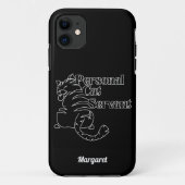 Personal Cat Servant Individuelle Name Case-Mate iPhone Hülle (Rückseite)