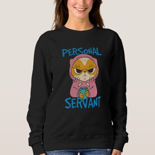Personal Cat Servant Premium Sweatshirt (Vorderseite)