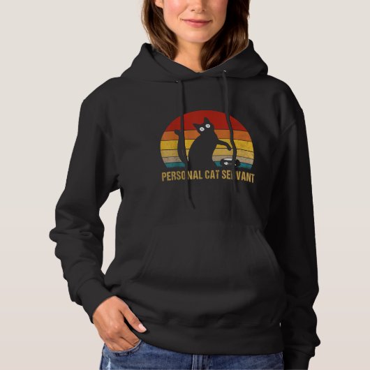 Personal Cat Servant Vintag Hoodie (Vorderseite)