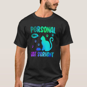 Personal Cat Servant Watercolor Süße Tier 1 T-Shirt
