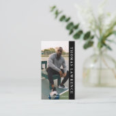 Personal Coach Gym moderne minimalistische soziale Visitenkarte (Stehend Vorderseite)