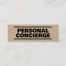 Personal Concierge Kraft Mini Visitenkarte