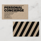 Personal Concierge Kraft Visitenkarte (Vorne/Hinten)