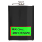 Personal Corgi Servant Flachmann (Vorderseite)