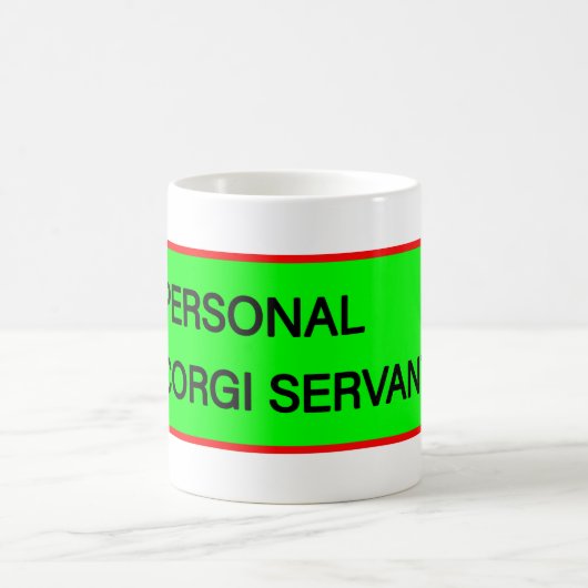 Personal Corgi Servant Kaffeetasse (Mittel)