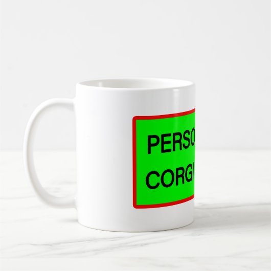 Personal Corgi Servant Kaffeetasse (Links)