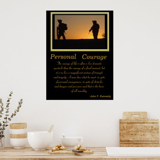 Personal Courage Posters 2b Poster (Küche)