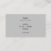 Personal Creative Floral Neuro Art Aquamarin Green Visitenkarte (Rückseite)