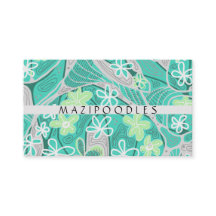 Personal Creative Floral Neuro Art Aquamarin Green