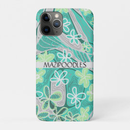 Personal Creative Floral Neuro Art Teal Green Case-Mate iPhone Hülle