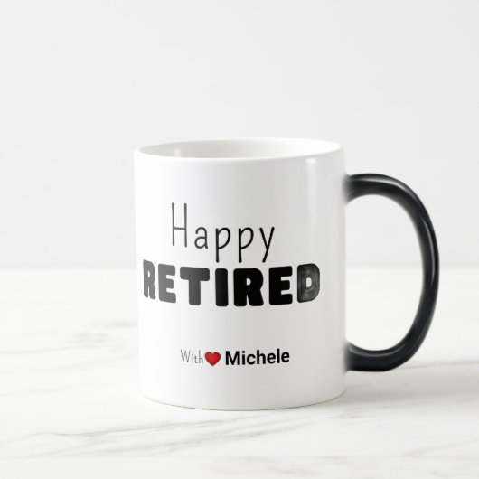 Personal Customize retired gift funny humor monday Verwandlungstasse (Rechts)