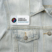 Personal der Magnetfirma personalisiert individuel Namensschild (Beispiel)