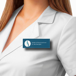 Personal des medizinischen Chiropraktors Moderne N Namenschild