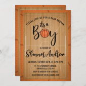 Personal Digital Basketball Sports Baby Dusche Einladung (Vorne/Hinten)