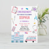 Personal Digital Kids Nurday Party Einladung (Stehend Vorderseite)