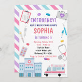 Personal Digital Kids Nurday Party Einladung (Vorne/Hinten)