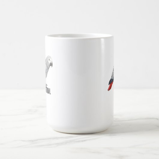 Personal DJ African Grey – Talking Parrot Kaffeetasse (Mittel)