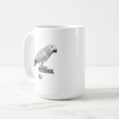 Personal DJ African Grey – Talking Parrot Kaffeetasse (Vorderseite Links)