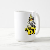 Personal DJ Cockatiel Kaffeetasse (VorderseiteRechts)