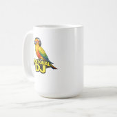Personal DJ Sun Conure Kaffeetasse (Vorderseite Links)