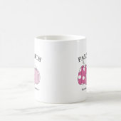 Personal Farm Patch Pink White Black Text Kaffeetasse (Mittel)