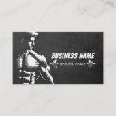 Personal Fitness Trainer Bodybuilding Gym Barbell Visitenkarte (Vorderseite)
