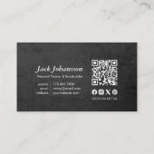 Personal Fitness Trainer Bodybuilding Gym Barbell Visitenkarte (Rückseite)