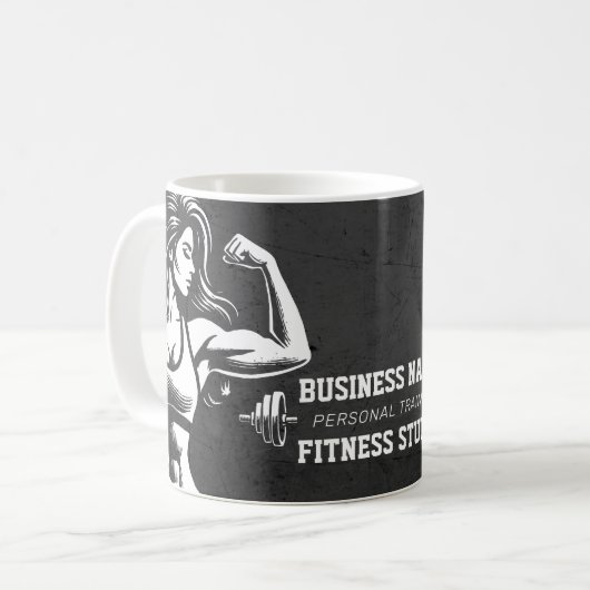 Personal Fitness Trainer Bodybuilding Gym Dumbell Kaffeetasse (Vorderseite Links)
