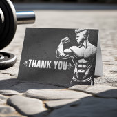 Personal Fitness Trainer Gym Instructor Vielen Dan Dankeskarte