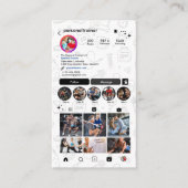 Personal Fitness Trainer Modernes und Trendy Insta Visitenkarte (Vorderseite)
