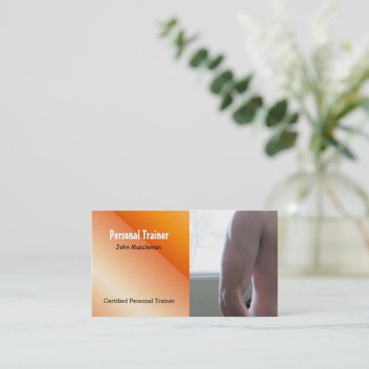 Personal Fitness Trainer Visitenkarte (Stehend Vorderseite)