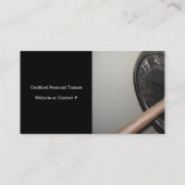 Personal Fitness Trainer Visitenkarte (Rückseite)