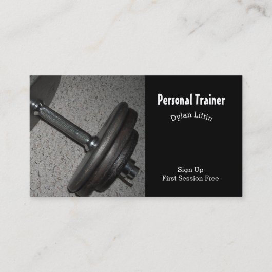 Personal Fitness Trainer Visitenkarte (Vorderseite)