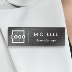 Personal für das benutzerdefinierte Logo-Geschäft  Namenschild
